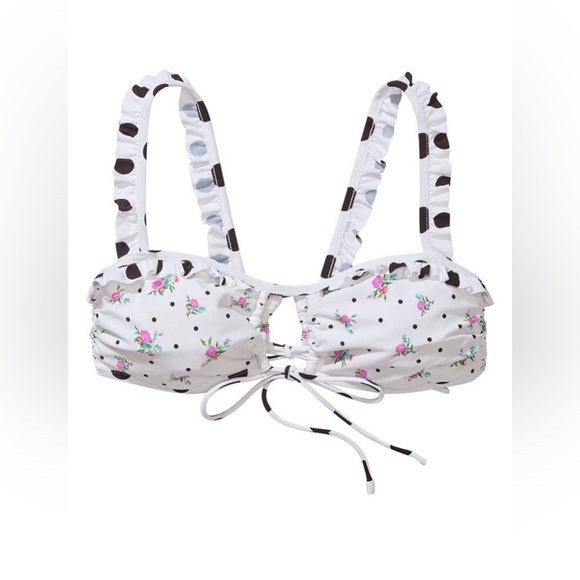 NWT For Love and Lemons Bandeau Top and High Waist Bikini Bottom XS - Picture 6 of 6